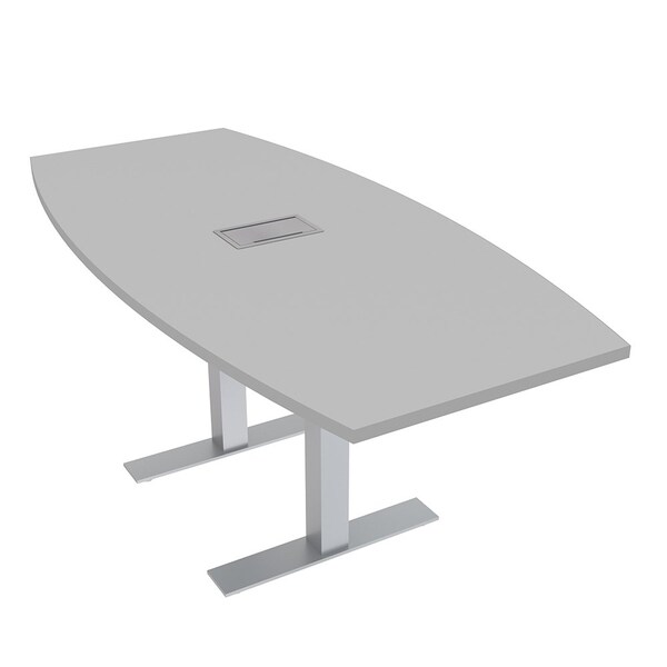 33.5 in W, 71.5 in L, 29 in H, Engineered Wood Top, Grey